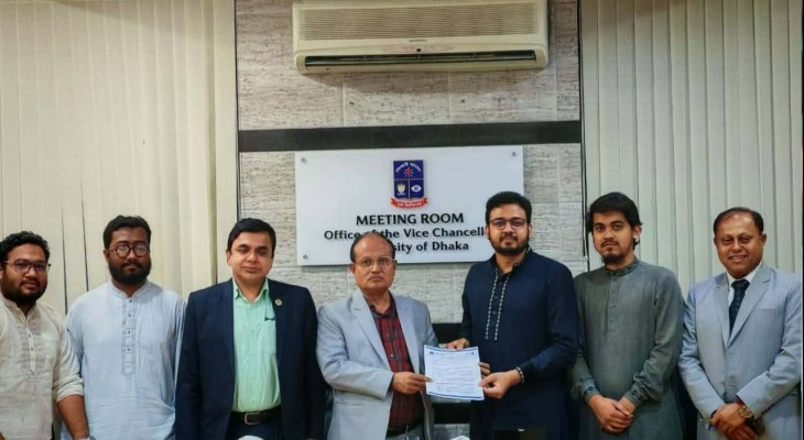 সিট বণ্টন নীতিমালা সংস্কার ও শাহবাগ থানায় হামলায় জড়িত ছাত্রদল নেতাদের বিচারের দাবিতে শিবিরের স্মারকলিপি প্রদান 